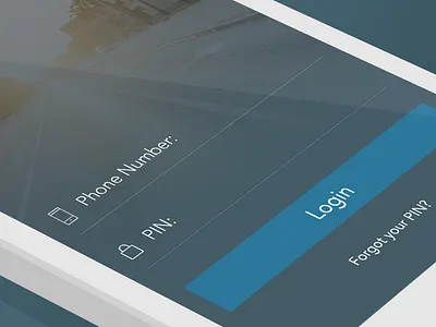 Simple Login Screen icon icons interface ios iphone login phone pin typography ui