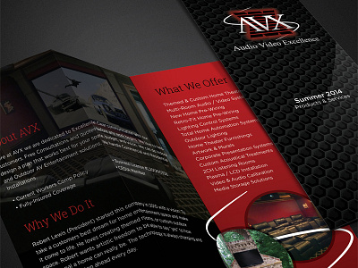 AVX Brochure atlanta audio avx brochure excellence ga home theater print video