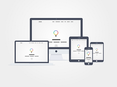 Responsive Web Layout blokk bootstrap flat landing page mobile responsive tablet web