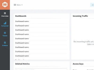 Graphite Dashboard card clean dash dashboard graph table ui