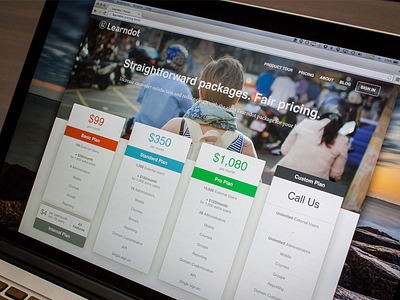 Learndot Pricing Page code marketing site pricing ui ux web