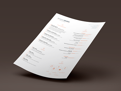 Free Resume template - vol. 3 brand colors curriculum customizable cv flat freebie modern photoshop professional resume template