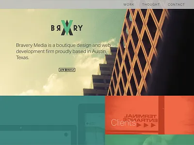 Simplified layout bravery grid web design
