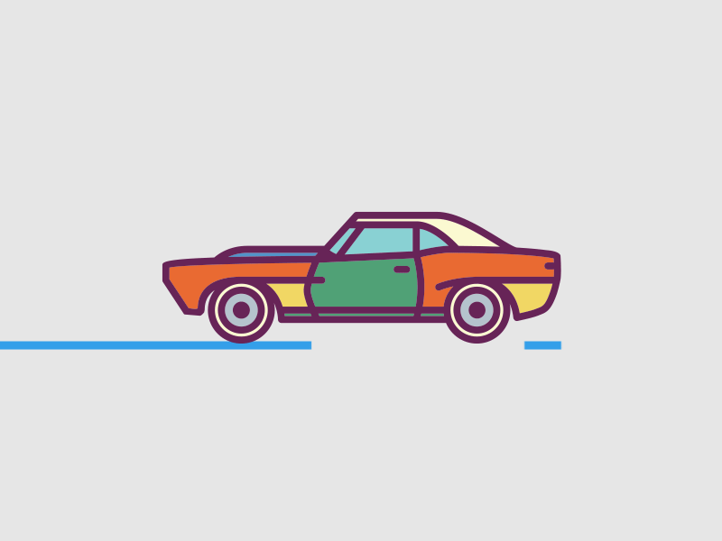Free Retro Car Icons Set ai car flat free freebie icon icons outline retro set stock vector