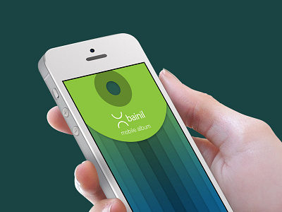 Mobile album player app GUI album android flat gui icon iphone lp mobile music player tape ux