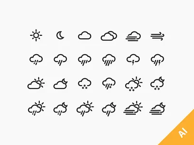 Weather Icons download free freebie icon icons jakob treml vector weather