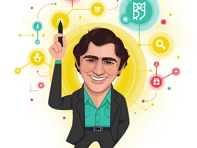 David Perez - Convertro - Chango analytics chango convertro editorial illustration infographic marketing owl portrait