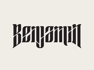 Benjamin the Second benjamin branding identity interlace logo treatment type typography