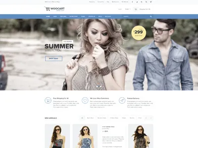 Wookart eCommerce Theme clean ecommerce psd ecommerce psd template ecommerce template modern psd template shop psd shop psd template shopping template