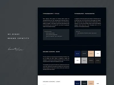 Ne.Sense Brand Identity animation brand brand design brand identity branding clean css logo design minimal minimalistic modern web design