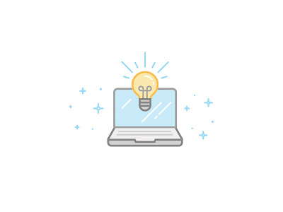 Ideas build bulb idea illustration line sparkle tools