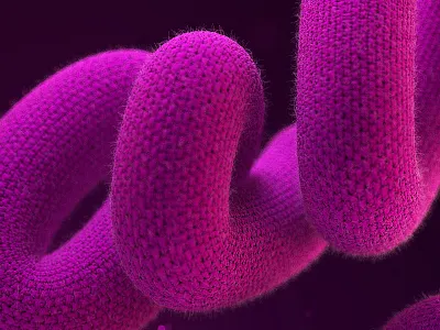 Mandanga 3d c4d callygraphy cinema handletters lettering wool