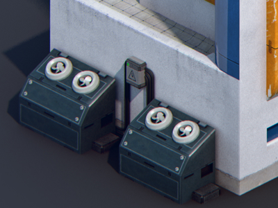 Command Center 3d building 3d freelancer 3d isometric game command center game art game artist isometric building isometric game