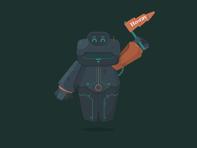 A little robot mascot branding design graphic design illustration mascot vector