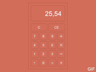 Free 4 Colors Calculator PSD calculator free freebie interface photoshop