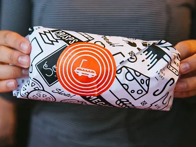 Scooters Sandwich Shop dropbox food paper print retail sandwich game scooters shirts subs