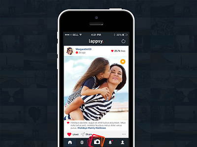 Lappsy - Picture Your Story application flat ios ios7 iphone lappsy mobile story ui ux