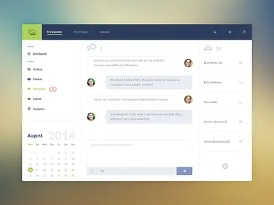 Photodash application dashboard help desk tickets ui ux