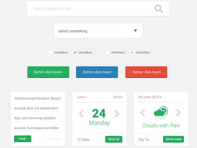 Small Flat UI kit free download download flat free freebie ui kit