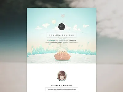 My Personal Website dali designer developer onepage page personal portfolio simple single template web website