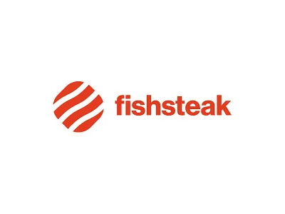 Fishsteak branding clean geometric identity logo logotype minimal modern