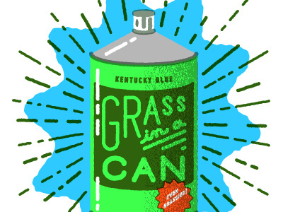 Paint your grass editorial grass illustration spray paint texture