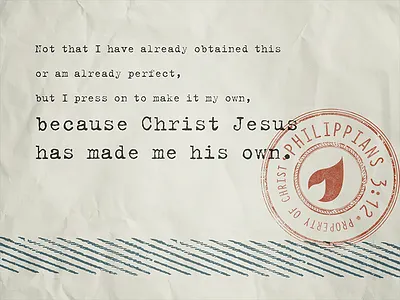 Philippians 3:12 bible church icon logo logos bible software paper scripture simple stamp
