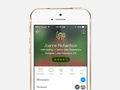 Candidate View candidate ios profile