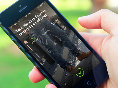 Contests Screen - Submited ad ads app interface ios iphone popad ui