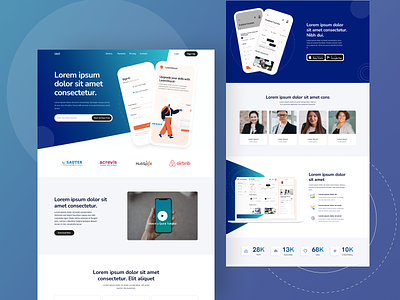 Ideo Landing Page app design branding design landing page ui ui design uiux ux ux design