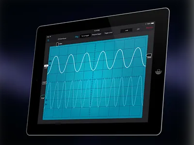 Oscillograph reimagined app charts data grid ipad mobile oscillograph signal ui visualization