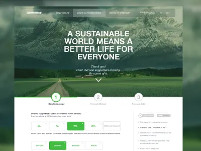 Donation Framework box check donation framework header navigation payment process
