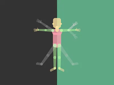 Mark Prototype character illustration man mannequin men model simple skeleton vitruvian man