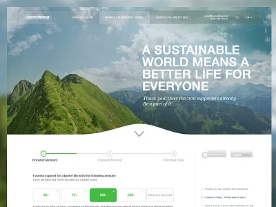 Donation Framework the 2nd box check donation framework header navigation payment process
