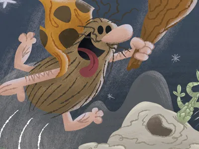 Captain Caveman cartoons digital art hanna barbera illustration photoshop