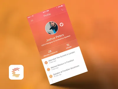 Profile Confff app conference profile
