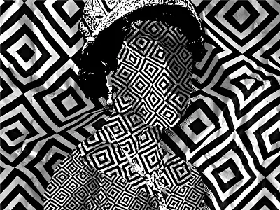 The Queen of What?! illustration pattern poster