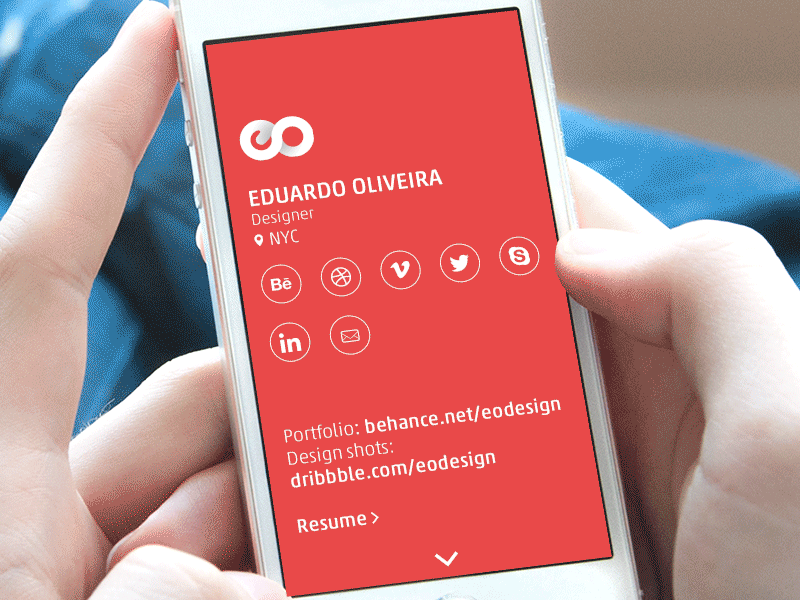 homepage animation] animation interface mobile portfolio responsive simple minimal template ux visual design