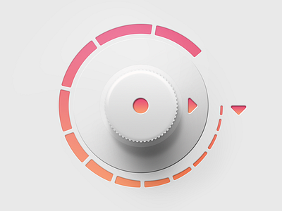 Photorealistic knob freebie PSD clean free freebie knob manipulator photoshop pink