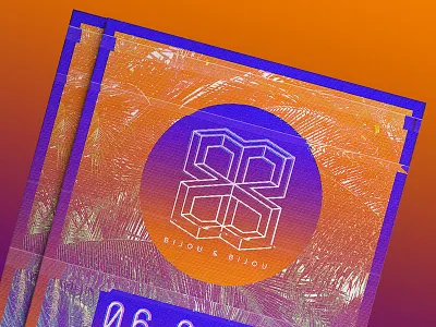 Bijou & Bijou #7 - A taste of summer event gradient k7 logo old palm poster school summer sun type vhs