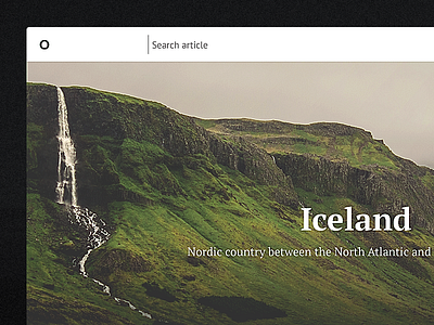 Clean article layout article blog clean content content design encyclopedia minimal photo search typography wiki