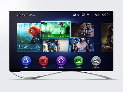 LeTV Exploration concept flat tv ui uiwork
