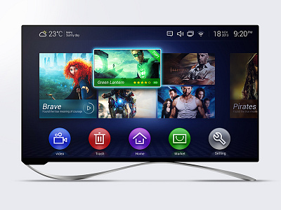 LeTV Exploration concept flat tv ui uiwork