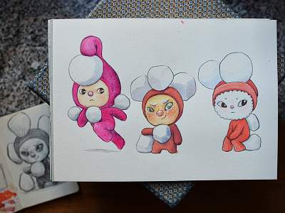 Gnomes gnomes watercolor