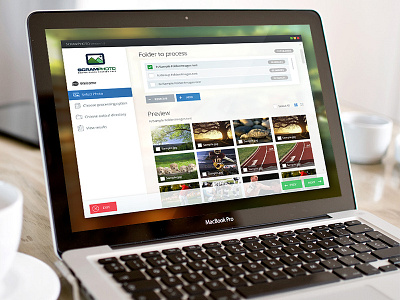 Scram photo Desktop App desktop app flat photo sharing ui ux