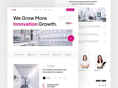Marsline - Task Management Landing Page clean hero homepage landing page landing page design landingpage productivity project management project management tool task list task management task management app team to do list ui design web web app web design web page website design
