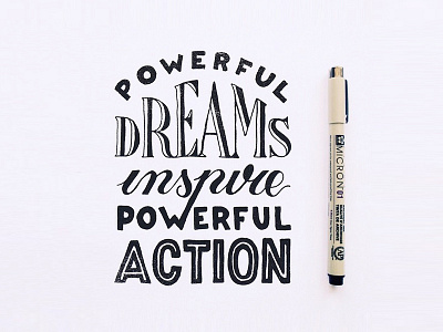 Dreams art design draw drawing handlettering handmade letter lettering type typography