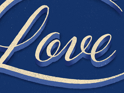 Do it for love II hand lettering lettering love motivation photoshop postcard project texture type typography
