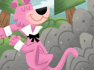 Snagglepus cartoons digital art hanna barbera illustration lion photoshop pink snagglepus