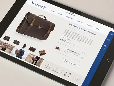 Bleu de chauffe animated tablet ui webdesign